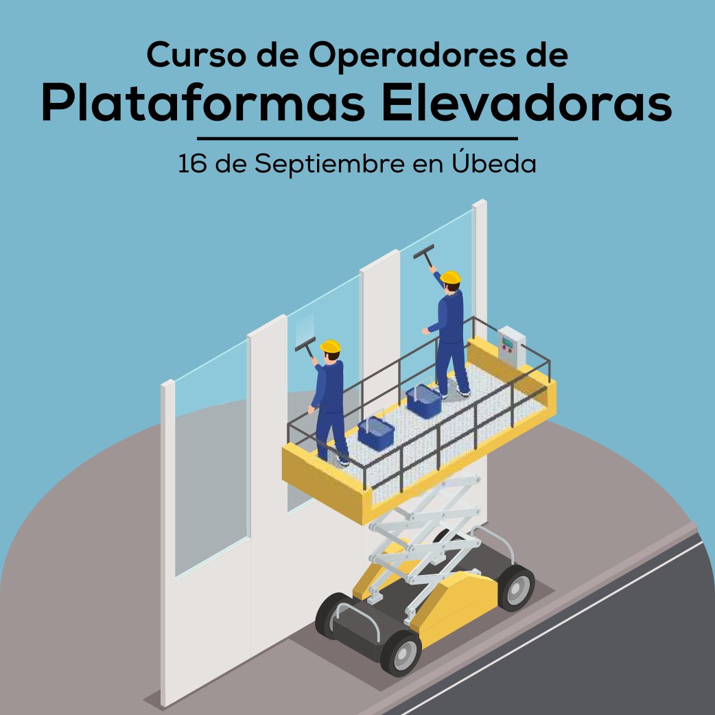 Curso de Operadores de Plataformas Elevadoras en Úbeda el 16 de Septiembre. Para más información llámenos al 953 79 50 15 o visítenos en Avenida de la Libertad 50. Úbeda.

grupoforma.org/es/g-7696/oper…

#Curso #plataformas #plataformaselevadoras #altura #trabajosenaltura #Ubeda #Jaen