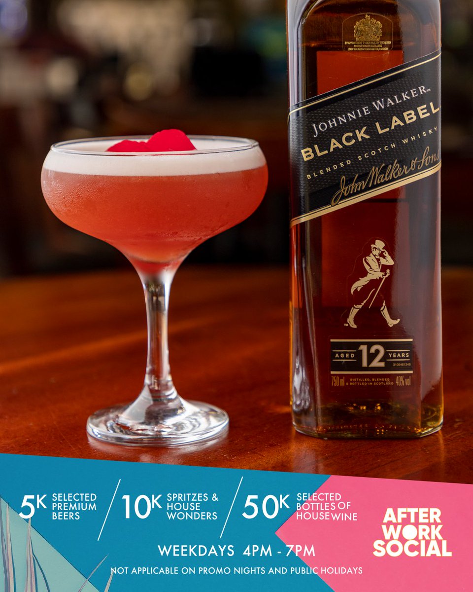 thealchemistkla's tweet photo. New week, same incredible #AfterWorkSocial offer.🍹 Wash down your favourite meal with a refreshing Amber cocktail at 10k Monday to Friday, 4pm-7pm.

- Selected draught beers at 5k
- Spritzes and House Wonders at 10k
- Selected bottles of House Wine at 50k https://t.co/sgNVtaLJZt