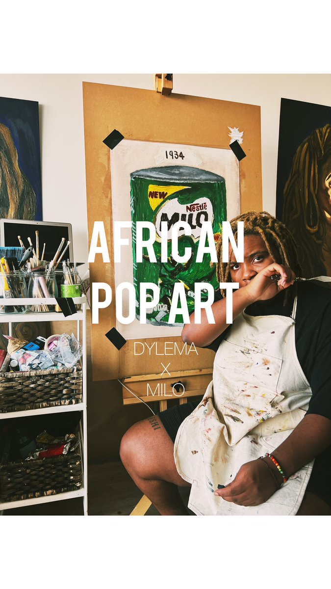 donewithsm's tweet photo. 🚨 New art alert:
DYLEMA X MILO
do you say mee-lo or my-lo?
#africanpopart #dylema https://t.co/mHHiT0QaEe