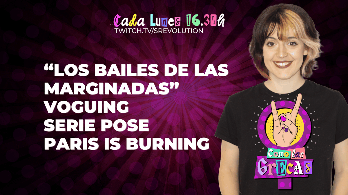 Como_LasGrecas's tweet photo. Como Las Grecas de @RocioEsperilla  
 
🧵#MemoriaLGTBIQA+  ⚧️ Como Las Grecas 11 
Los bailes de las marginadas + #Voguing + serie #Pose + documental #ParisIsBurning 
 
📺 Desde @Spanish_Revo    
▶️ https://t.co/WhMU3PiOxi https://t.co/FihwZnpNWy