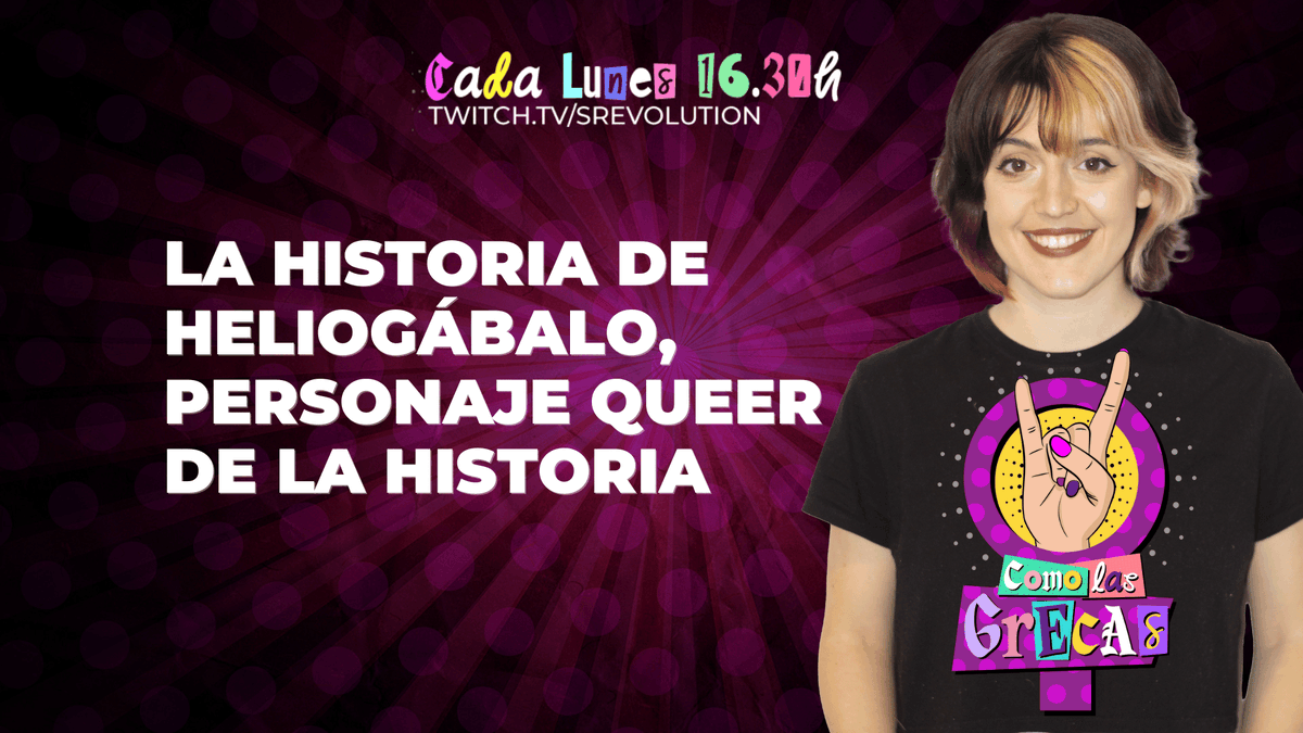 Como_LasGrecas's tweet photo. 🧵 #MemoriaLGTBIQA+  ⚧️ Como Las Grecas 12 
La historia de #Heliogábalo, personaje #Queer de la historia. 
 
📺 Desde @Spanish_Revo  
▶️ https://t.co/y4iayfF38D https://t.co/H4CovNLwmm