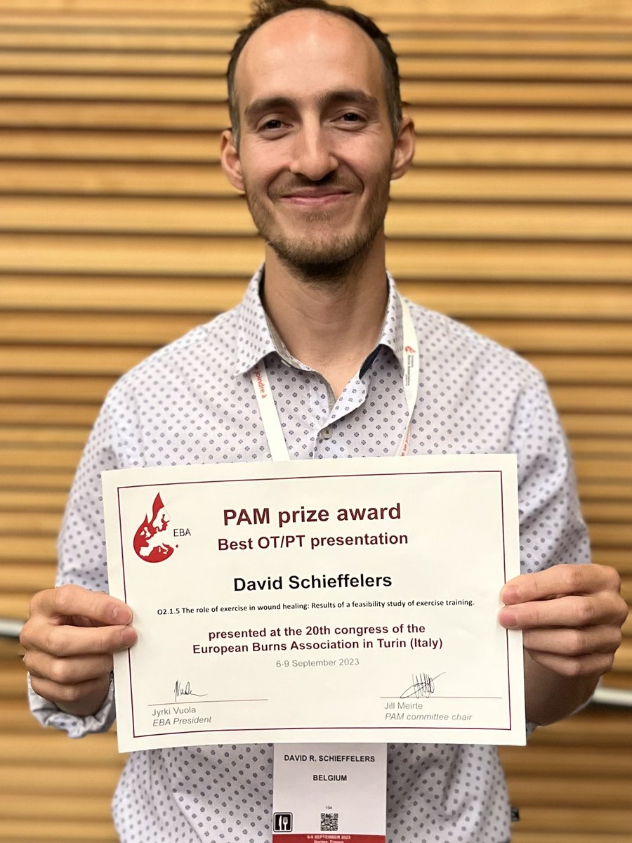 DRSchieffelers's tweet photo. Looking back at a great week at #EBA2023 in 🇫🇷. Won an award for best presentation, moderated a session,  and most of all connected with like-minded people! https://t.co/amhDq6XgYB