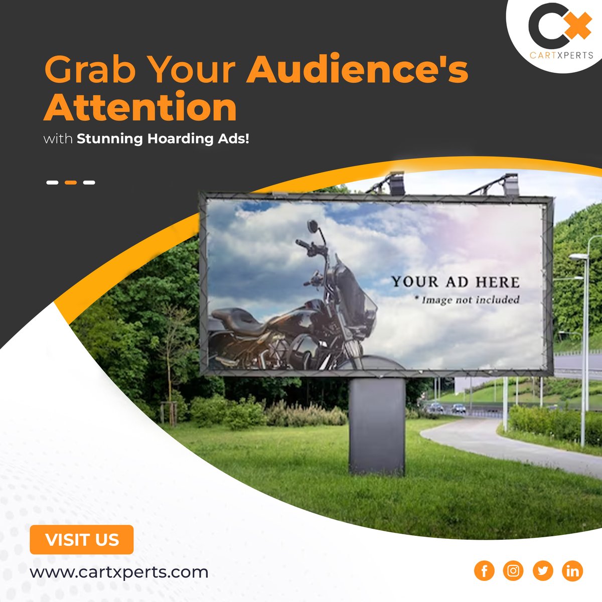 infocartxperts's tweet image. Looking for an effective way to capture attention, drive foot traffic, and boost sales? Look no further! Our Hoarding Advertisement service is your ultimate marketing solution.
#cartxperts #hoarding #Ads