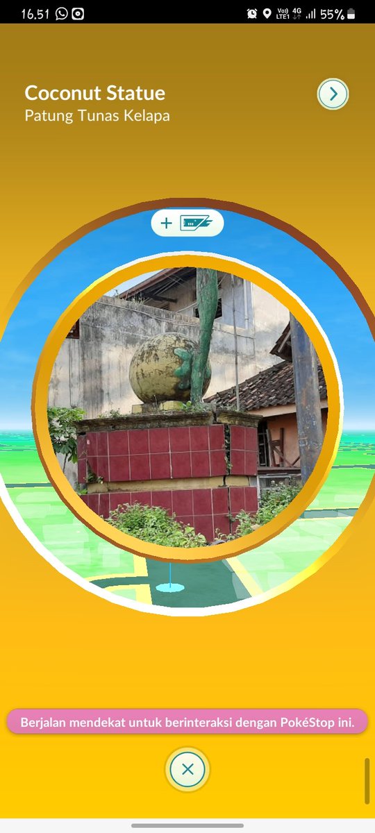 ndie18filemon's tweet photo. @PokemonGoApp Apakah ada yang tahu,ada apa di pokestop kuning ini???please.. https://t.co/OT0egoTsNr