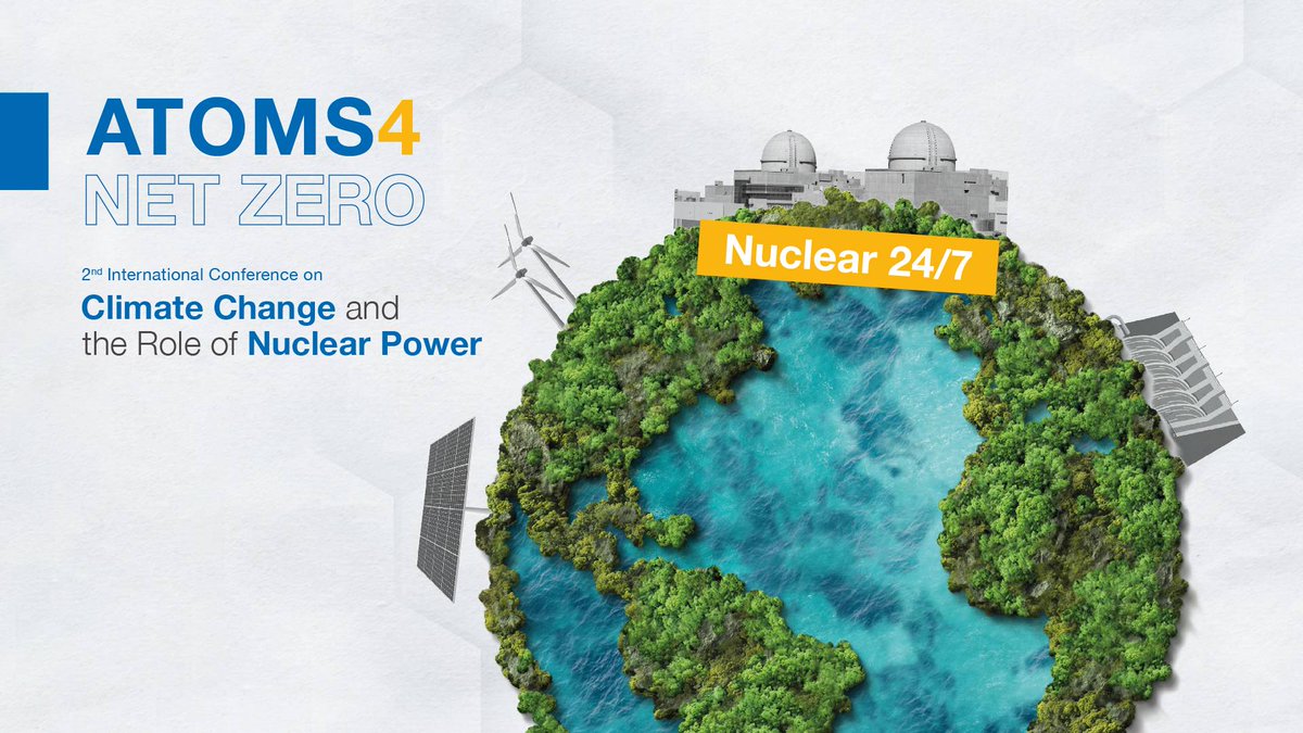 Interested in learning more about positioning nuclear power in global clean energy transitions? 🌎⚡️

Register for the 2nd International Conference on #ClimateChange and the Role of #NuclearPower 2023: #Atoms4NetZero

👉 bit.ly/3qjSgz4