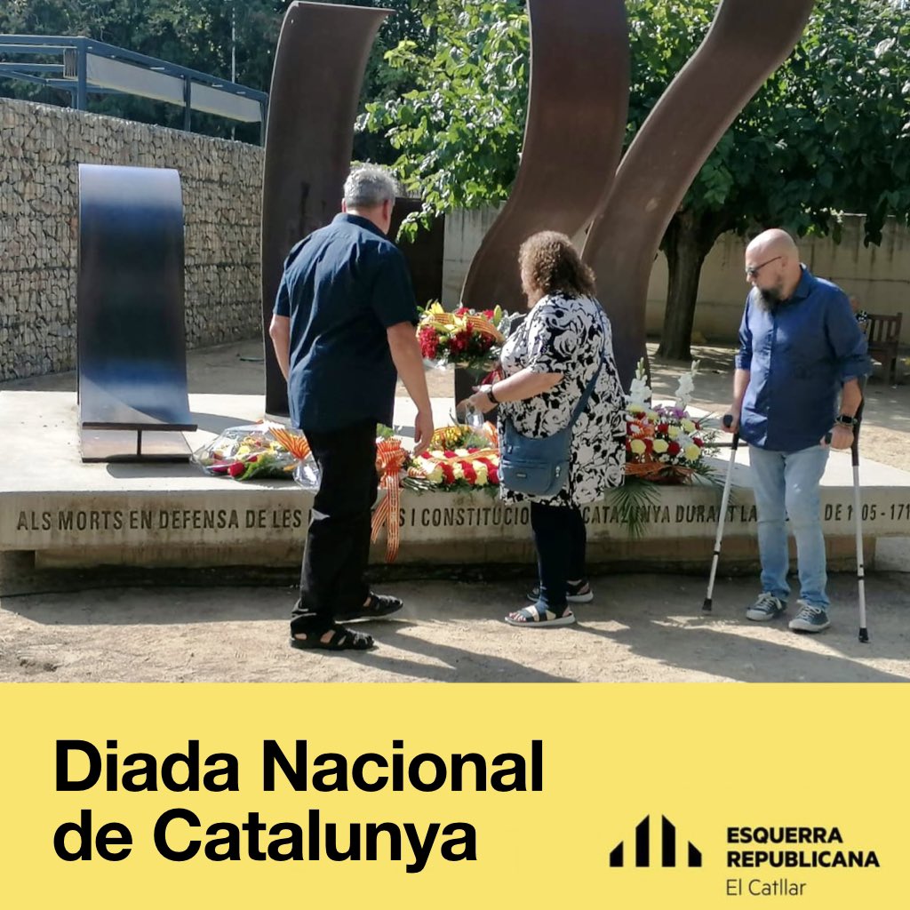 ERCElCatllar's tweet photo. Ofrena floral en conmemoració dels fets de l’11 de Setembre de 1714.
Visca Catalunya Lliure!!!
#Diada2023 https://t.co/bX4cHH3giU