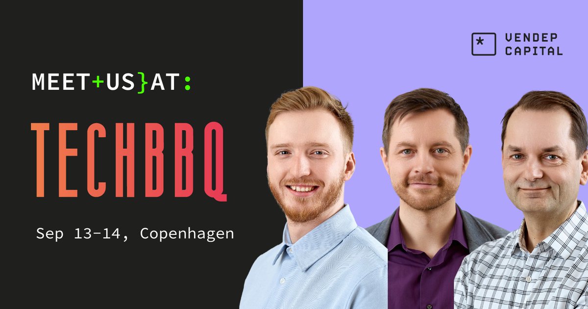 Jupe, Timo &amp; Artis are bringing the sizzle to #TechBBQ this week in #Copenhagen 🌭🇩🇰 They're eager to meet amazing SaaS founders from the Nordics and Baltics, so drop them a line if you're around!