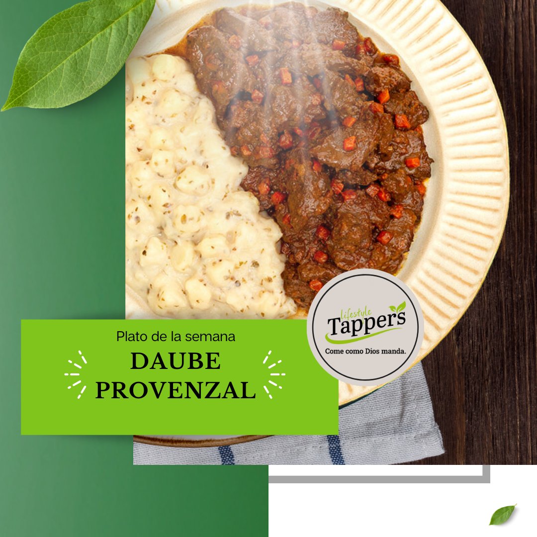 Nuestro chef te presenta esta semana este Daube Provenzal, un tradicional guiso francés elaborado con morcillo de vacuno, acompañado con verduras y muy condimentado con una gran variedad de especias. 
.
.
#Tappers #Daube #Francia #verduras #comidaadomicilio