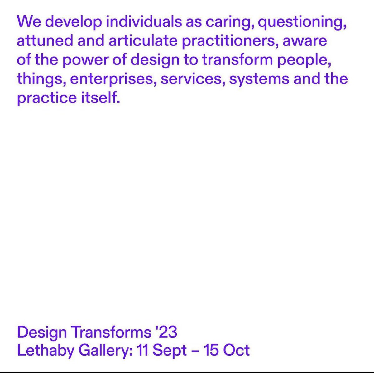 IA_myamy's tweet photo. Opening TODAY!!π₯
πππ»β¨
#DesignTransforms #LondonDesignFestival23 #LDF2023 #CentralSaintMartins #UAL #upmworld #ArtSchool #DesignSchool #IndustrialDesign #ProductDesign #CeramicDesign #LethabyGallery #10thAnniversary #QueenAnniversaryPrize #1GranarySquare #KingsCross https://t.co/KCmvzMcLEc