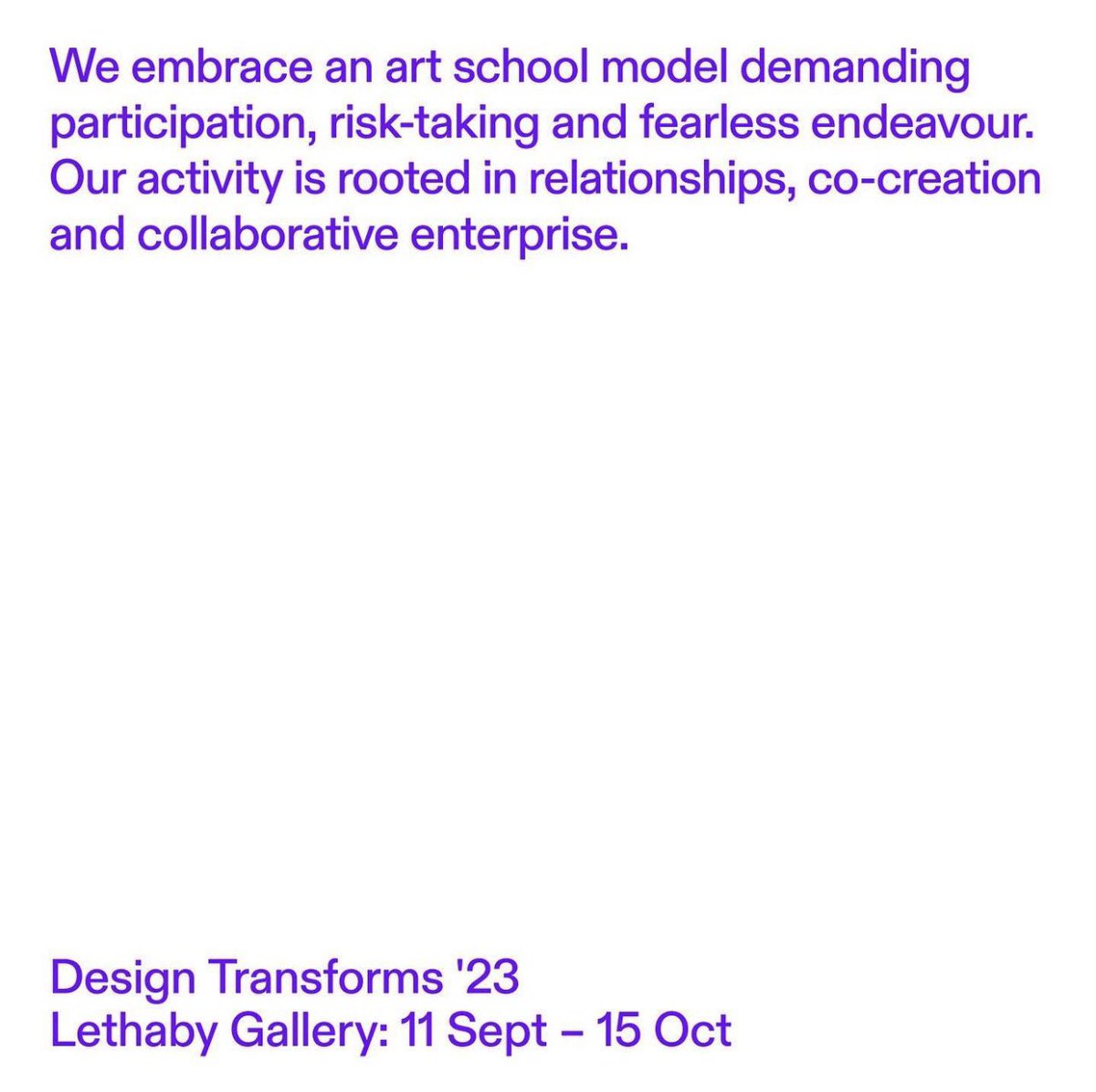 IA_myamy's tweet photo. Opening TODAY!!π₯
πππ»β¨
#DesignTransforms #LondonDesignFestival23 #LDF2023 #CentralSaintMartins #UAL #upmworld #ArtSchool #DesignSchool #IndustrialDesign #ProductDesign #CeramicDesign #LethabyGallery #10thAnniversary #QueenAnniversaryPrize #1GranarySquare #KingsCross https://t.co/KCmvzMcLEc