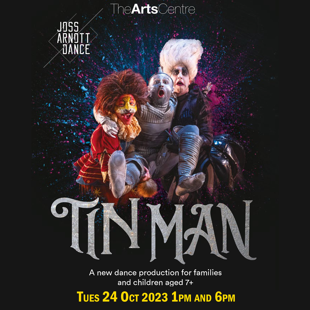 The incredible @jossarnottdance bring Tin Man on Tues 24 Oct for two shows 1pm and 6pm - a magical new retelling of a classic story, seen through the rusty eyes of the Tin Man. £10 / £8 concs / £5 under 16s / Free for EHU Students This show offers Audio Description.