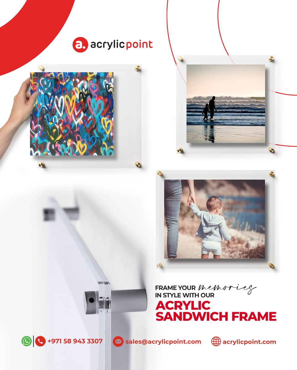 acrylic_point's tweet image. Frame your best memories in style and quality.
Our sleek and modern frames are built to highlight your cherished photos in mid-air, creating a mesmerizing effect that turns any room into a gallery of your life's most beautiful moments.
#AcrylicPoint #acrylicframe #acrylicframes