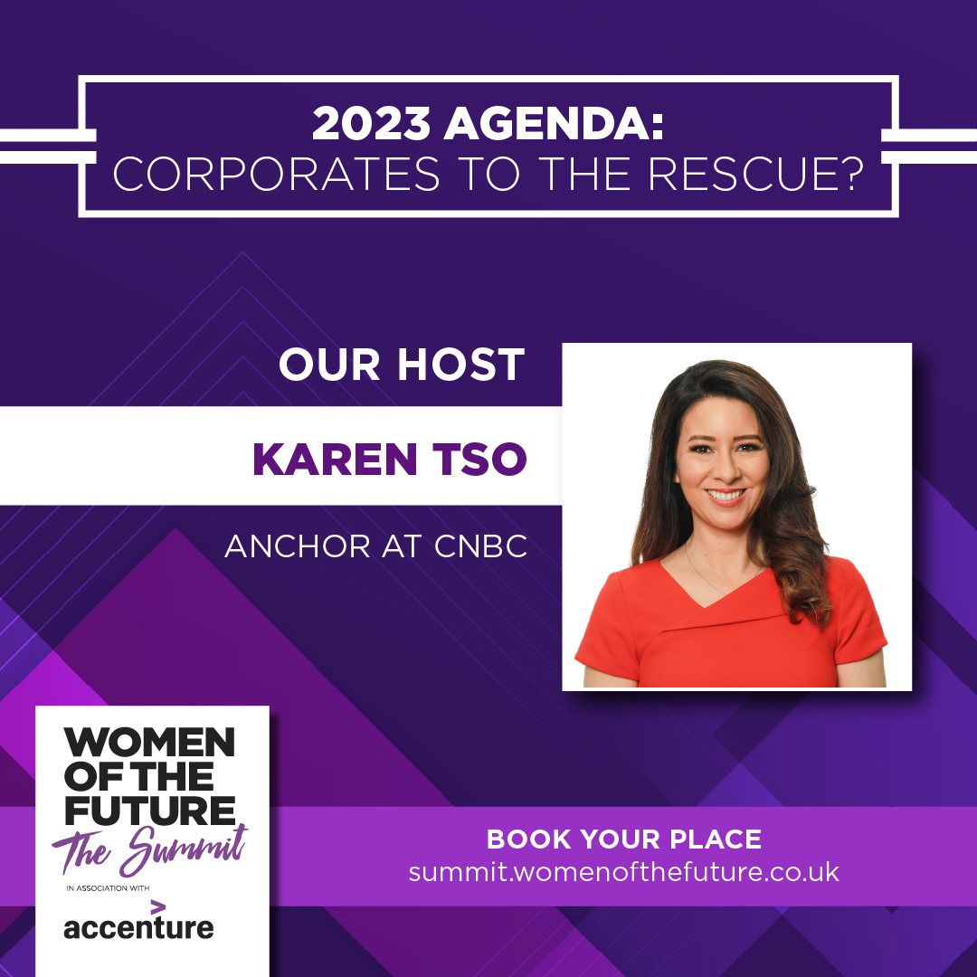 womenoffuture's tweet photo. 📣 So happy to announce our host for the 2023 #WOFSummit, Karen Tso!📣
Karen co-anchors CNBC’s flagship show Squawk Box in EMEA, and was a household name in business news in Australia! We couldn't think of a better host! 

Join this year's conversation: https://t.co/VsuBzmW1WU https://t.co/sCHo7vELaO