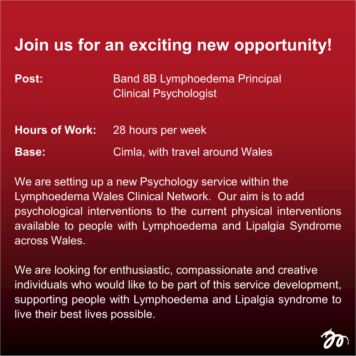 LymphNetWales's tweet photo. https://t.co/IkqKyYAoEk
#lymphoedema #lymphoedemawales #lymffoedemacymru #lymphoedemawareness #lwcn #lymphoedemawalesclinicalnetwork #lymffoedema #psychology #psychologicalservice #psychologicalservices #vacancy #recruiting https://t.co/0wNyRN76Rz