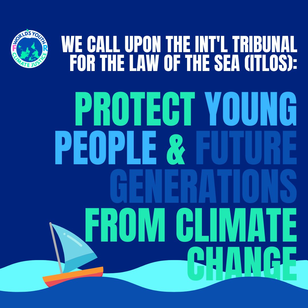 Read our press release for the start of the ITLOS hearing  here: wy4cj.org/news/global-yo…! 🌊  #AOLetsGO #ITLOSAO #TheSeasAreRisingAndSoAreWe