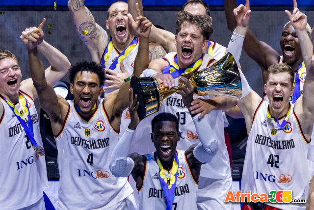 🏀🏆 Congratulations to #TeamGermany! 

They secured an impressive 83-77 win against Serbia in the #FIBAWorldCup final on Sunday, September 10th, claiming the championship title. 🇩🇪🥇🎉 #BasketballChamps #GermanyBasketball #FIBAWC