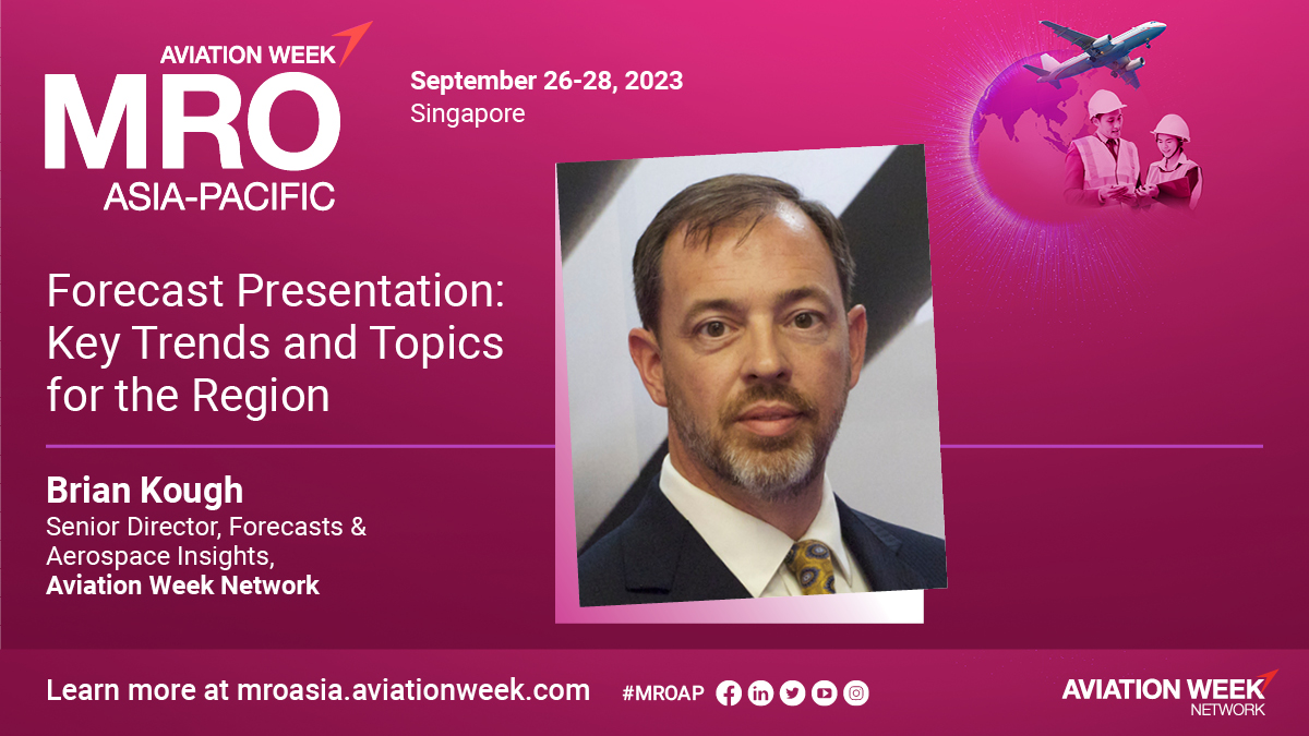 AvWeekEvents's tweet photo. MRO Asia-Pacific connects the global and regional community of airlines, MROs, OEMs and suppliers. As a trusted member of this community, we hope that you will join us this September.

Register today >> https://t.co/Y13kBYu2qS
#MROAP #AviationWeek #AviationWeekNetwork https://t.co/CG5ONX8rZu