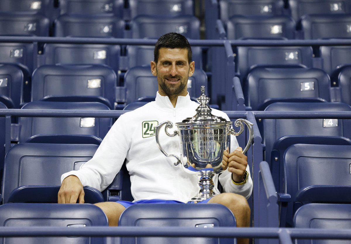 WeAreTennisFR's tweet photo. 72 tournois du Grand Chelem joués
🥈 36 finales
🏆 24 titres

361 victoires, 48 défaites (88%)

La réussite FOLLE de Novak Djokovic en Majeur. https://t.co/rmtwa20Wmo