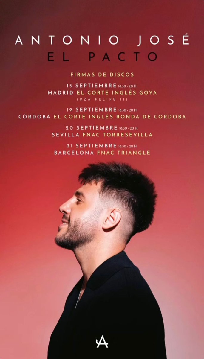 Próximas fechas de firmas discos #ElPacto