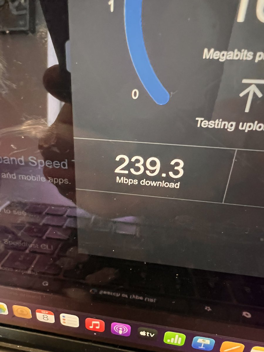 I finally won’t have to stress about Wi-Fi speeds for a while. I was averaging 15mbps for the last 8 years 😂
