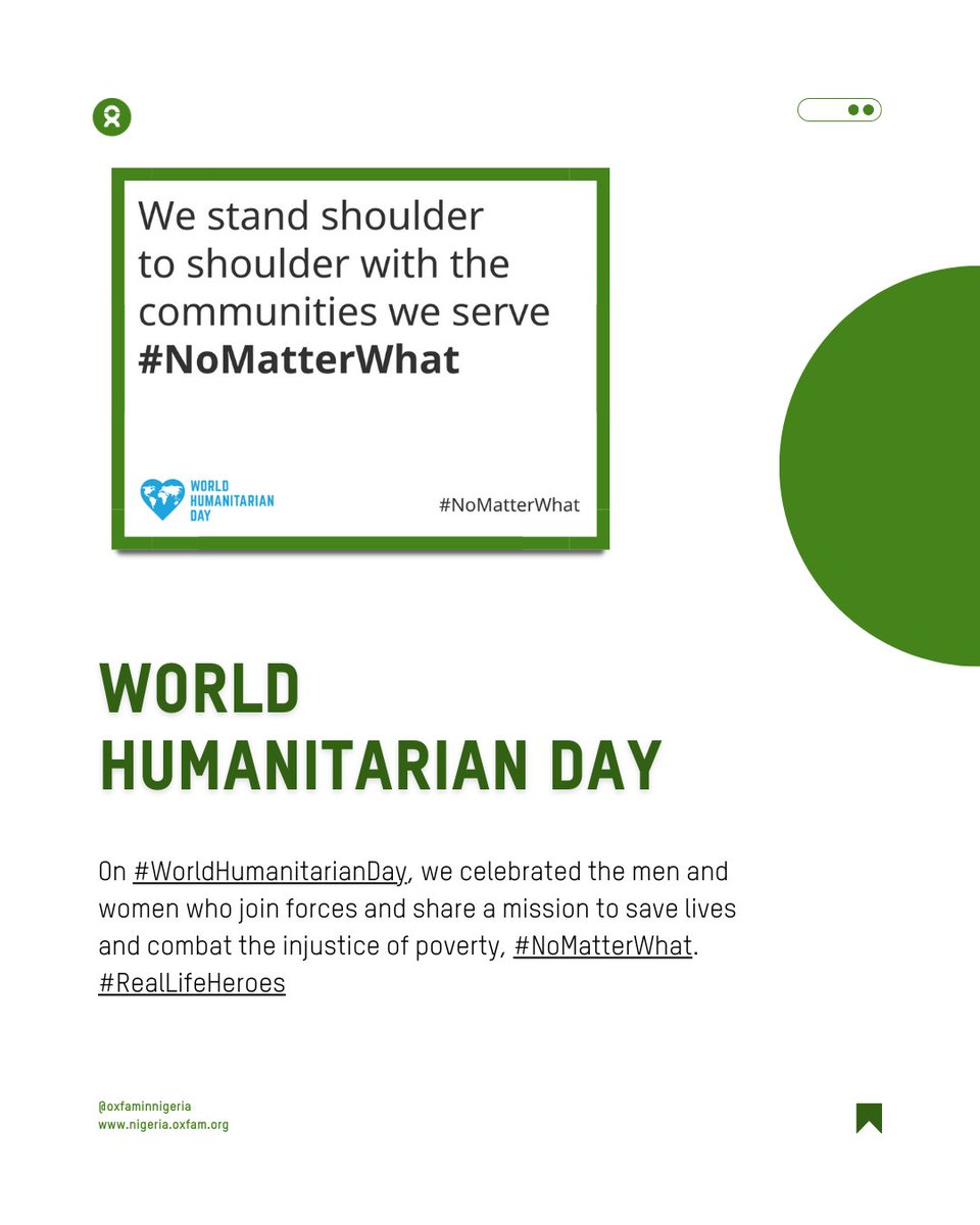 Oxfam in Nigeria tweet media