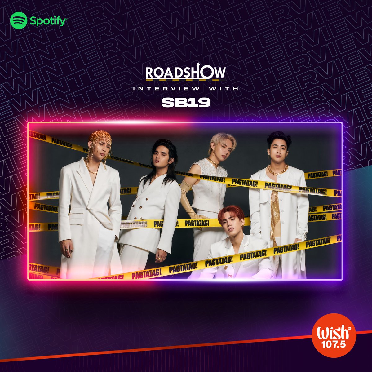 wish1075's tweet photo. “‘Pag kumpleto kayo parang walang nakakatakot eh, parang lahat kaya mong gawin…”

Watch our Roadshow interview with @SB19Official on Spotify: https://t.co/xq0B9Z42gd https://t.co/saUsZNLuRU