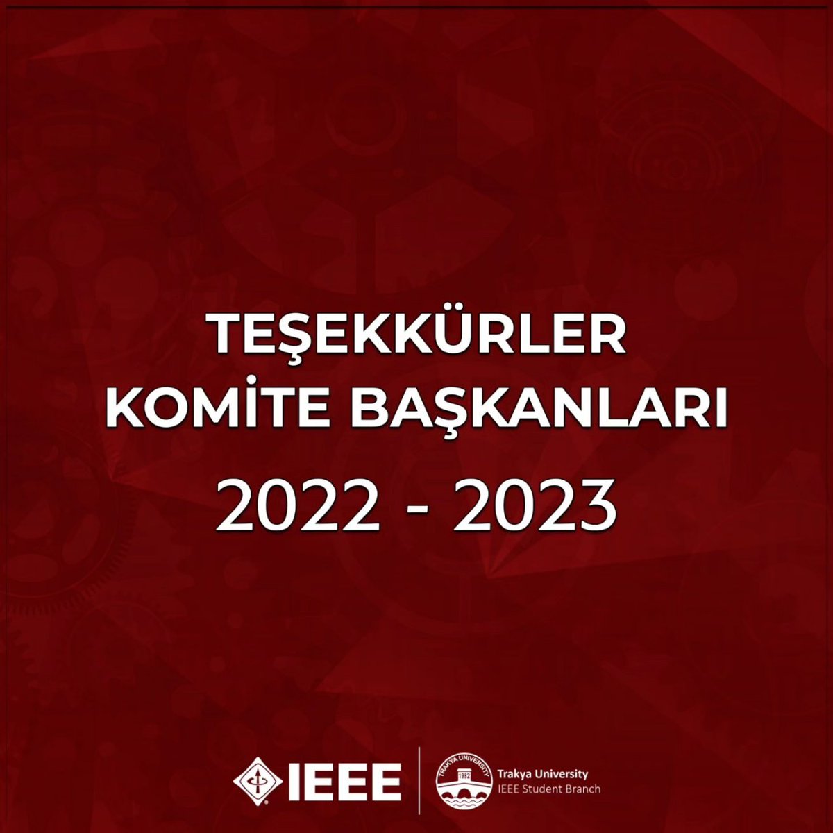 Ieee_trakya_'s tweet photo. 2022 - 2023 akademik yılında görev alan IEEE Trakya Komite Başkanlarımıza emeklerinden dolayı teşekkür ederiz.
IEEE ile kalın. https://t.co/Uk61503Pew