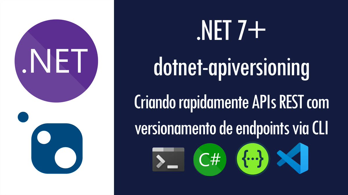 Novo artigo no meu blog -> .NET 7 + dotnet-apiversioning: criando rapidamente APIs REST com versionamento de endpoints via CLI -- Link: renatogroffe.medium.com/net-7-dotnet-a…

#dotnet #dotnet7 #csharp #aspnetcore #openapi #swagger #backend #webdevelopment #apiversioning #minimalapis #webapis