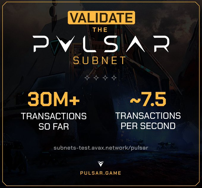 AhmetSencagda's tweet photo. .@PulsarGame, #AVALANCHE has issued a call for validators. 

Verifiers are being sought for the upcoming #Subnets.

If you want to be a verifier, you can send a DM to @PulsarGame for detailed information.

#AVAX #Web3 #Blockhchain #GameFi https://t.co/DOX7PM7N55