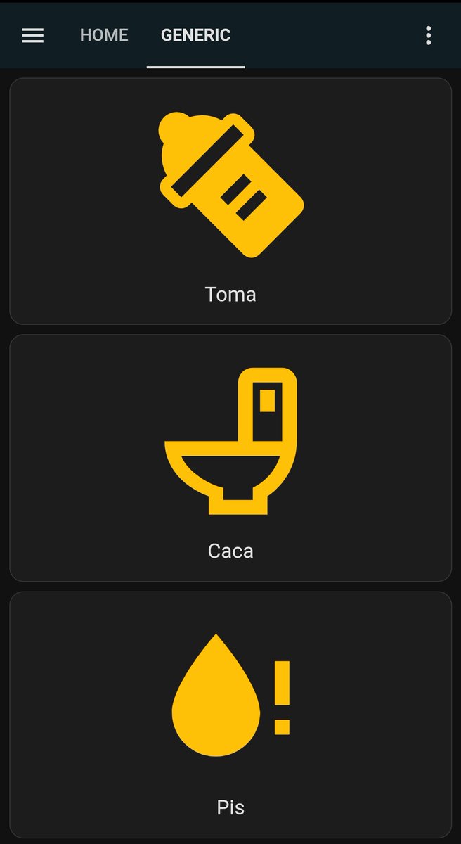 abarrosor's tweet photo. When you have a newborn and you are a geek using @home_assistant as pee/poo/feed tracker https://t.co/hfa1fNc58l