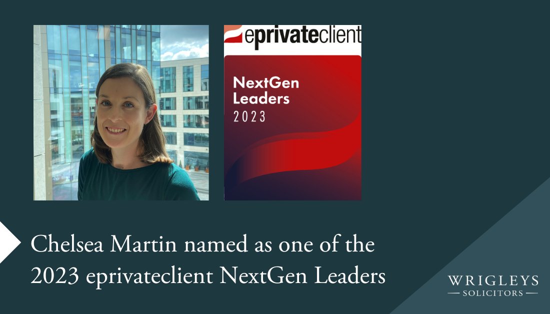 We are delighted to share that our partner Chelsea Martin has been named as one of the 2023 @eprivateclient #NextGenLeaders. Chelsea is a valued member of the Probate Tax & Estate Planning team, this accolade recognises her hard work and dedication.
#eprivateclient