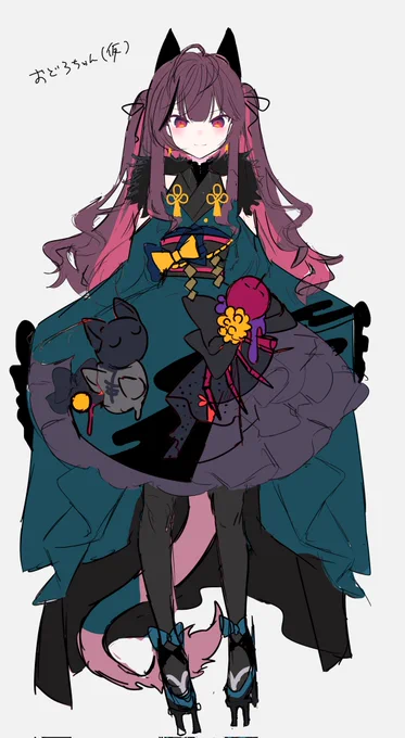 後で消すかもだけど和風Vtuber作ってる ねこですねこがいます。ビビッと来た方、DM待ってます。 #Vtuber魂募集 