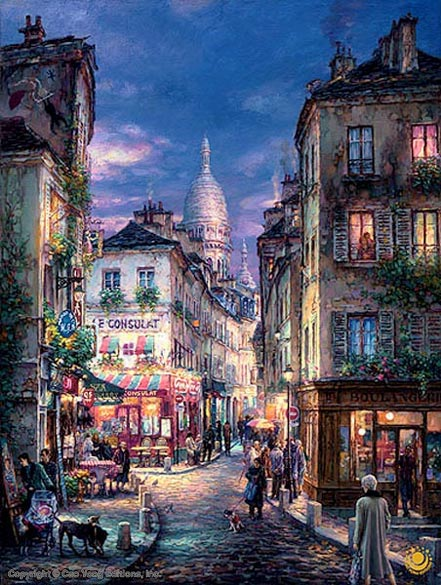Make_u2_happy's tweet photo. 🎨A Stroll in Montmartre,
by Cao Yong https://t.co/Sdn1aHRO5B