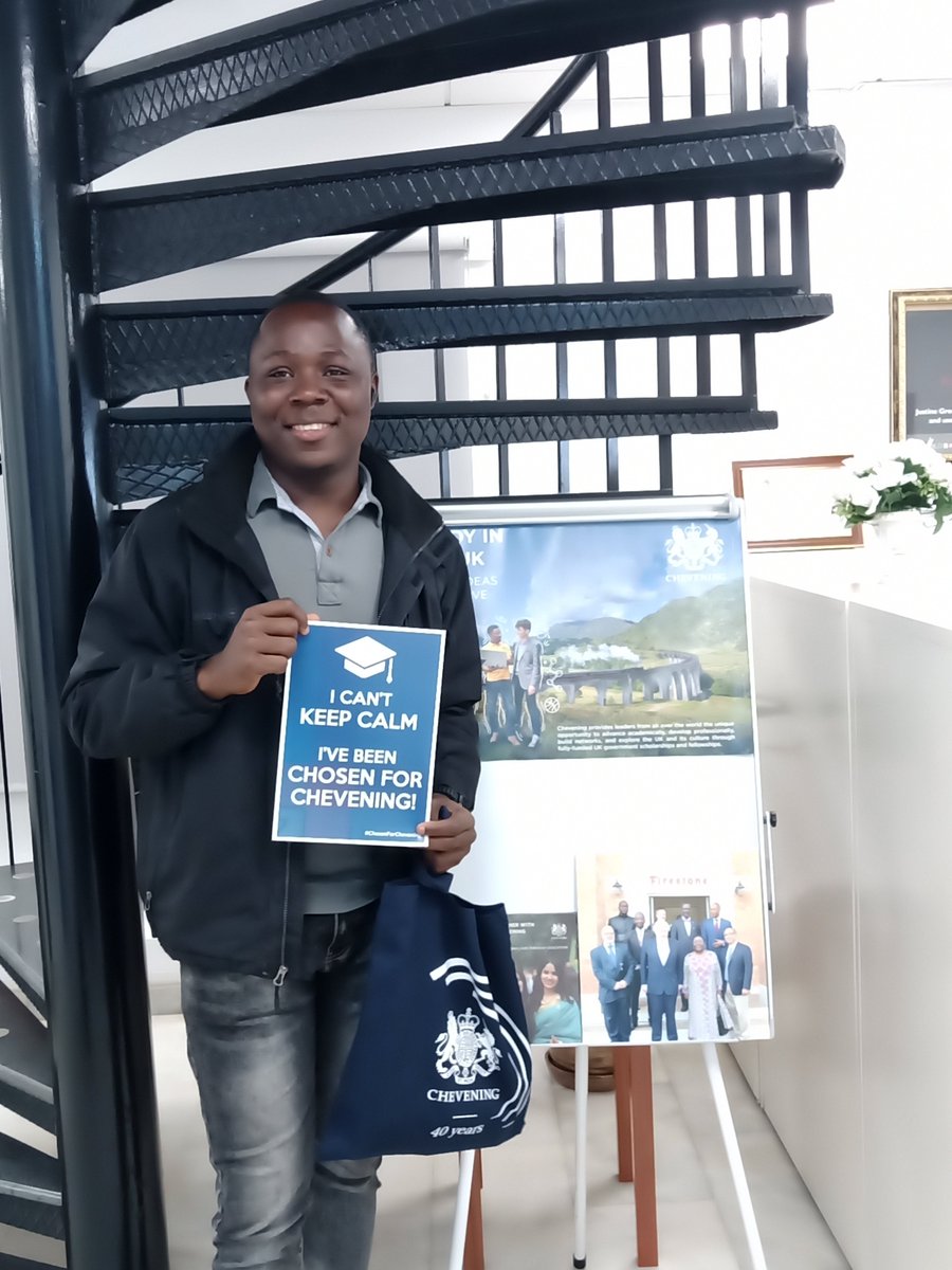 UKinLiberia's tweet photo. We’re delighted to welcome our 2nd  @CheveningFCDO Scholar of 2023-24 to our Embassy #Chevening family - Siotepoh D. Broh  - who will be studying a MA in International Education and Development @University of Sussex. Congratulations, Siotepoh! 📷📷📷 https://t.co/p0KmHfswn2