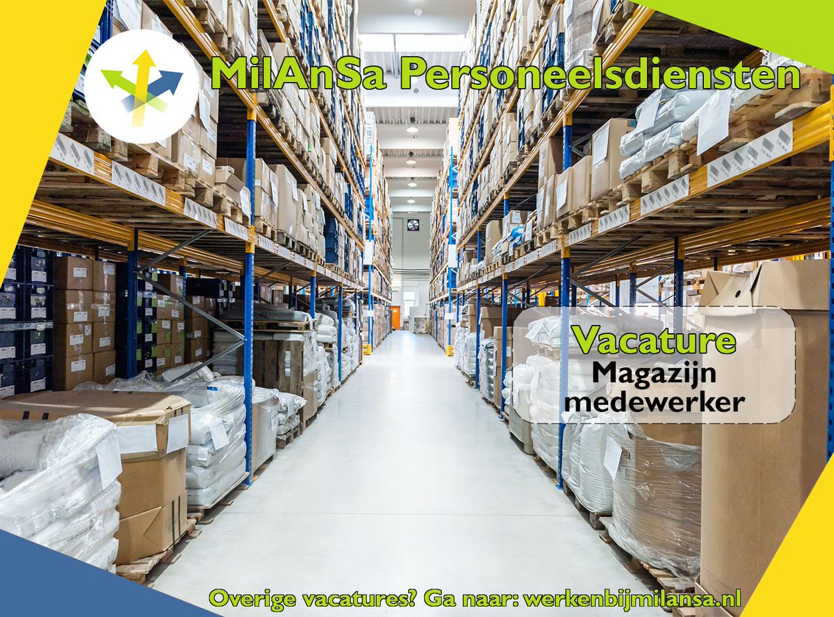 MilAnSaPD's tweet photo. Wij zijn op zoek naar een gemotiveerde magazijnmedewerker voor onze opdrachtgever.

Nog vragen?
Bel ons gerust op 045 - 888 1324.

https://t.co/kkyOrEmF38 https://t.co/hIMfsxPHMK