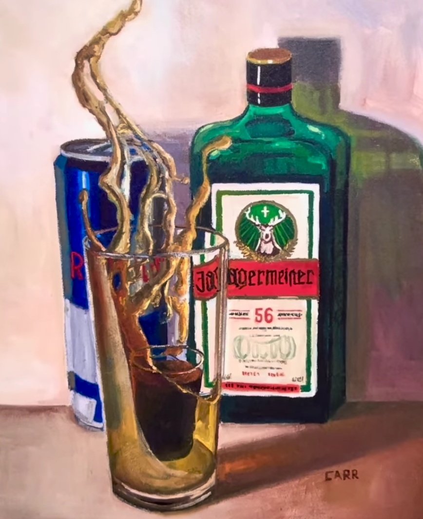 Noche borrosa - Óleo sobre lienzo