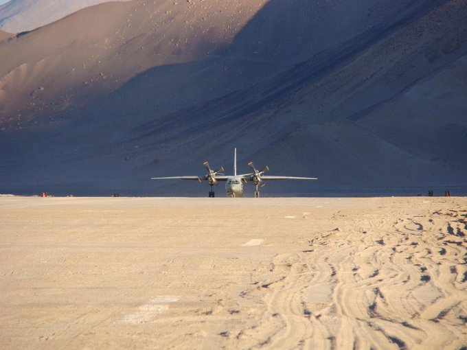 Indian airfield in Ladakh