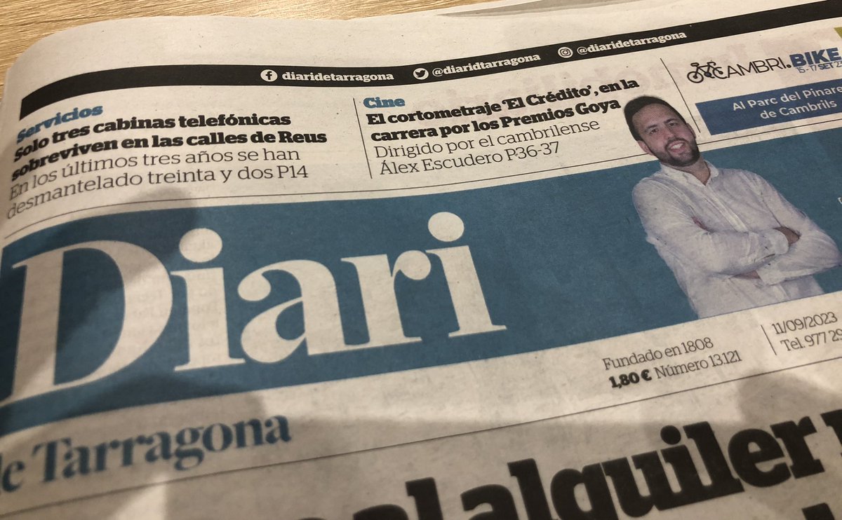 EscolaCineReus's tweet photo. Bona diada a tothom! https://t.co/RiqXiBLp9f