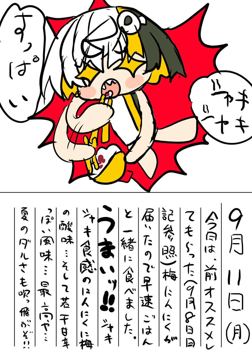 9月11日  絵日記 