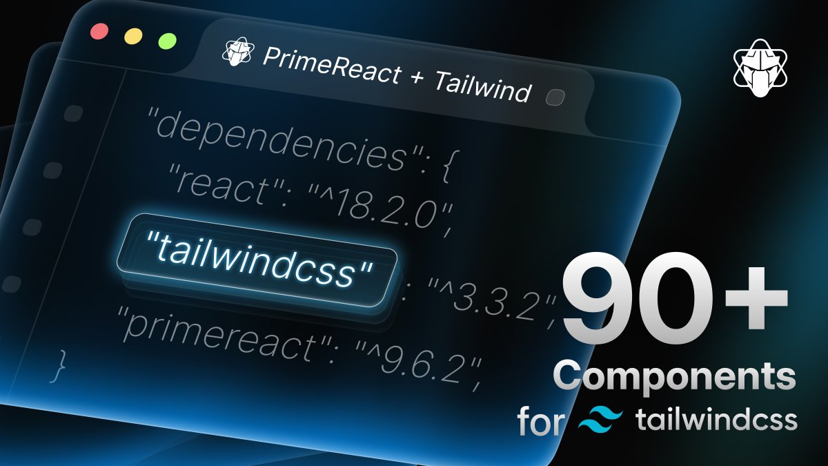 PrimeReact tweet media