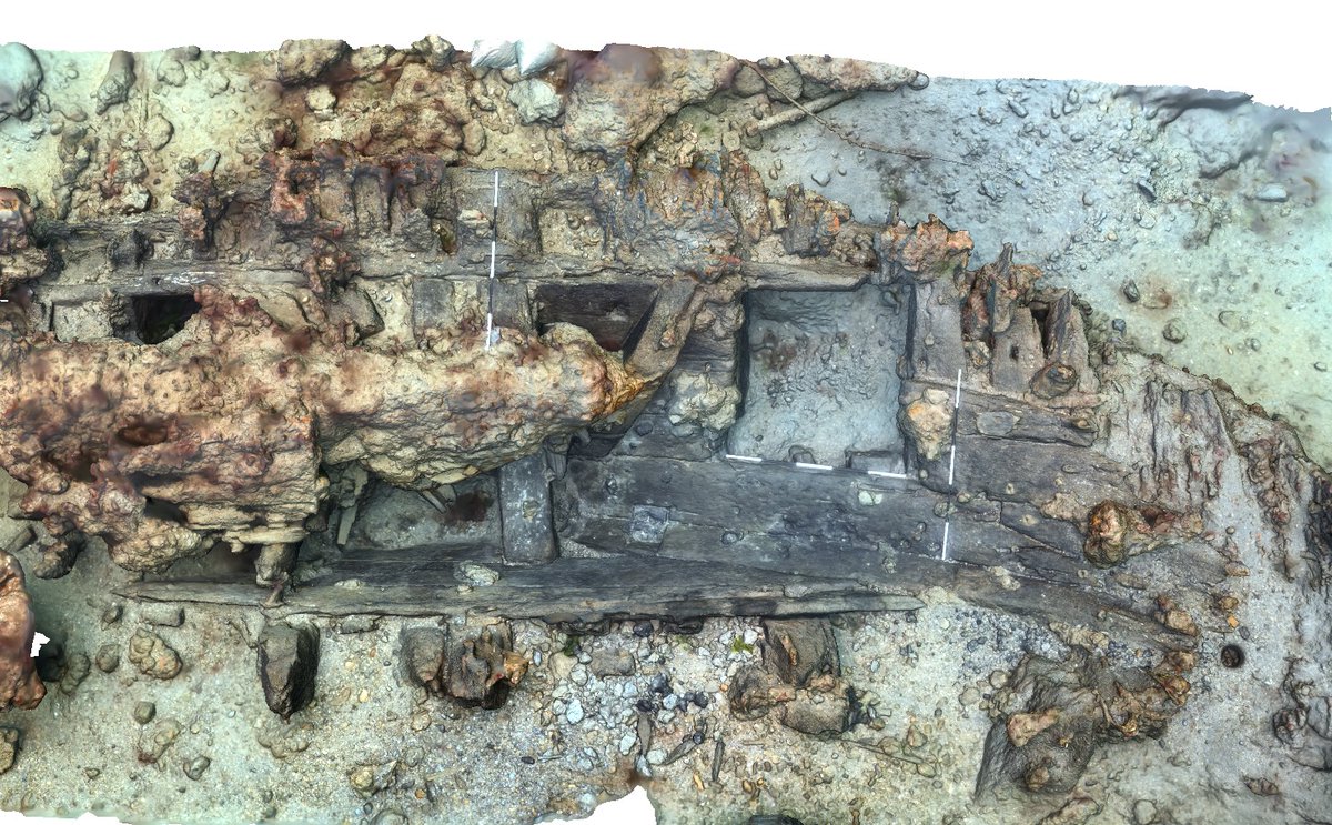 Spot the difference between Pre and post-excavation of the gundeck of #ProtectedWreck Hazardous. Now we can understand so much more about this area of the wreck. @HE_Maritime @PWAssoc #Shipwrecks #Archaeology #Excavation @Naval_History @Baron_Frogman @R_OrtizV