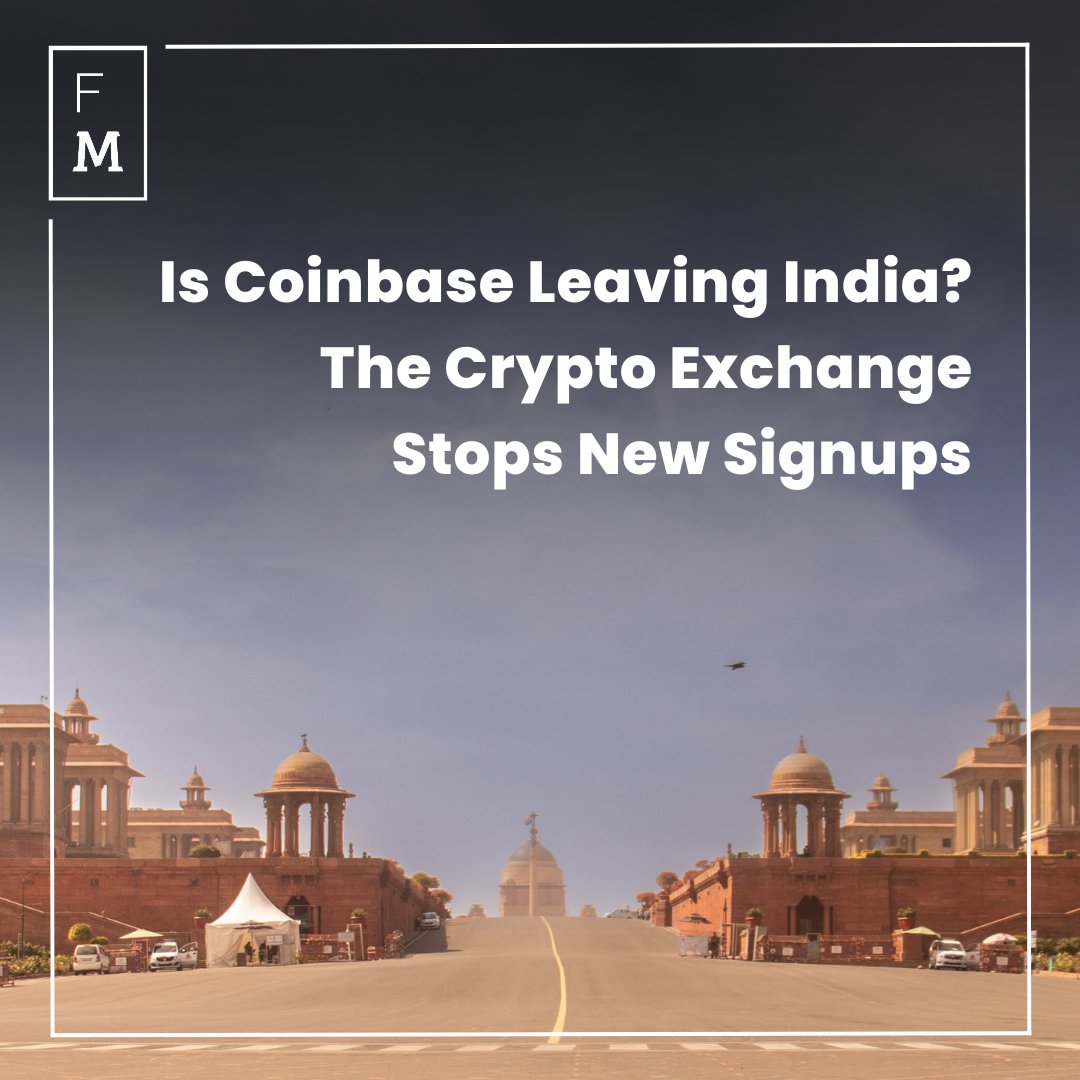 🚫 Coinbase Limits India Services! New signups halted. Users are urged to withdraw funds by Sept 25. What's next for Indian crypto enthusiasts? 

🔗 bit.ly/3RhZdfg

#financemagnates  #fmnews #crypto #cryptonews #cryptocurrency #blockchain #cryptocurrencies #Coinbase