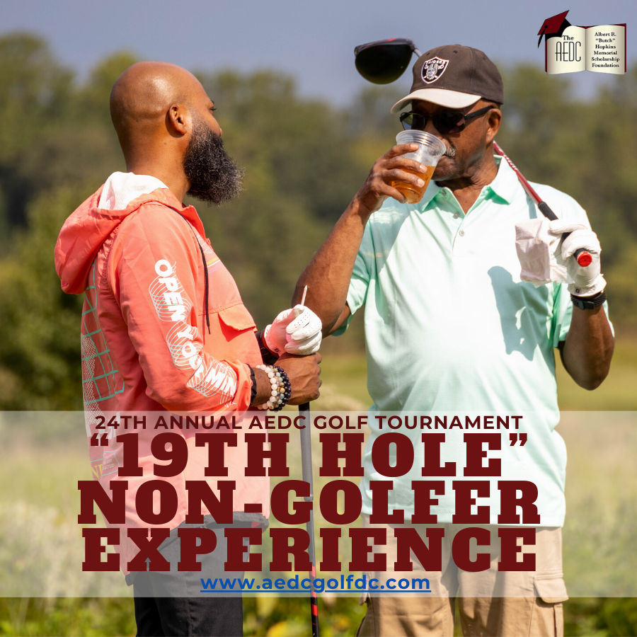 aedcgolfdc's tweet photo. We want to see you at this  long-awaited tournament and “19th Hole” non-golfer experience.  Enjoy golf, games, cigars, bourbon, whiskey, vendors, music, and more!

Purchase tickets to our “19th Hole” Non-Golfer Experience: https://t.co/09hTreUtgZ
.
.
.
#AEDC #AEDCGolf #AEDCGolfDC https://t.co/kjiDQAYpjB