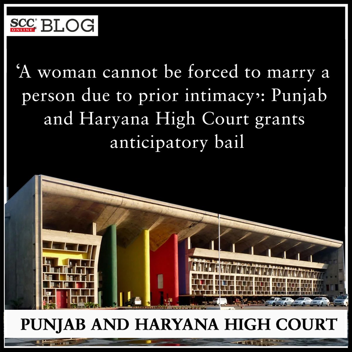 scconline_'s tweet photo. 'A woman cannot be forced to marry a person due to prior intimacy': Punjab and Haryana High Court grants anticipatory bail
https://t.co/ImBWPJbjcE
#PunjabandHaryanaHighCourt #anticipatorybail #intimacy #promisetomarry #crpc #FirstInformationReport #mobilephone #legalnews https://t.co/EMQvCqwPbb