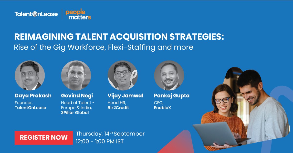 PeopleMatters2's tweet photo. Don't miss our webinar on "Reimagining Talent Acquisition Strategies" with TalentOnLease! Dive into the gig workforce surge, evolving hiring tactics, and the advantages of online platforms. Stay ahead with future hiring trends. Save your spot now!
https://t.co/bMF3rxx1dI https://t.co/F9mHmtbhG2
