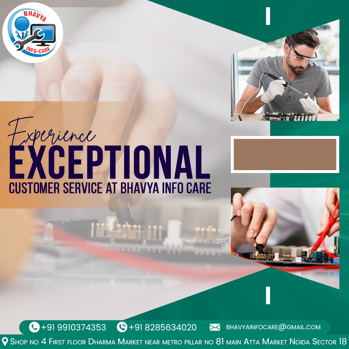 BhavyaInfoCare's tweet image. 🏁 Speed up your tech journey with Bhavya Care Info&apos;s top-notch repairs and solutions! Let&apos;s give your computer a new lease on life. 🚀💻 #ComputerRevival #TechHelp