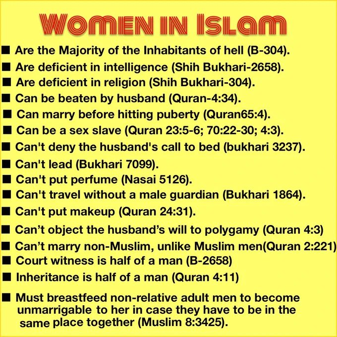 ImtiazMadmood's tweet photo. Islam gave women rights till the world ends? https://t.co/aEr0e45igM