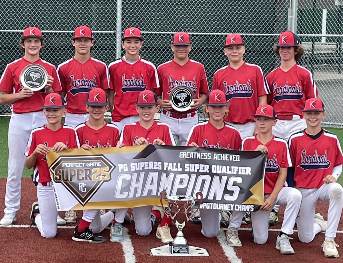 KBC Cardinals won their first 13U tournament this wknd at <a href="/PGMidAtlantic/">Perfect Game Mid-Atlantic</a>