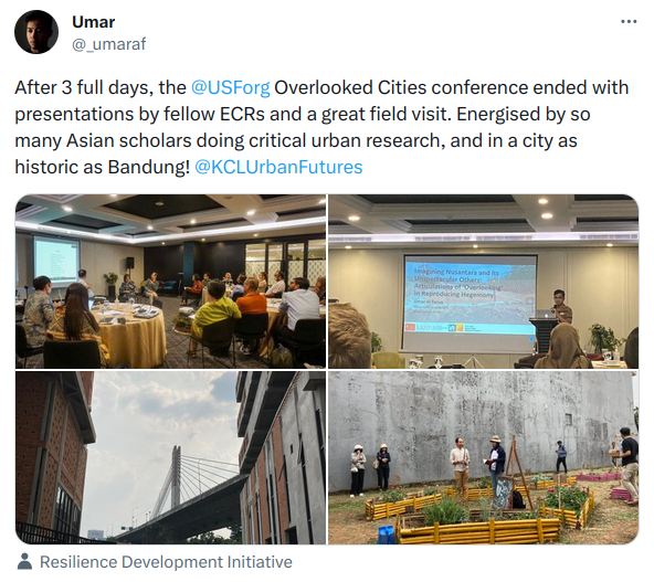 Urban Studies Foundation (@usforg) on Twitter photo Fantastic to see all the positive news from the <a href="/USForg/">Urban Studies Foundation</a> supported #OverlookedCities conference w/ <a href="/RDI_Global/">Resilience Development Initiative</a> <a href="/Yimin_Zhao/">Yimin Zhao</a> <a href="/thinkingurban/">Erwin Nugraha</a> <a href="/urbancommune/">Hyun Bang Shin 신현방</a> <a href="/ritapd/">Rita Padawangi</a> & more. Thank you <a href="/kaunkunal/">Kunal Jha</a> <a href="/_umaraf/">umar 🇵🇸</a> <a href="/hamzah____/">Hamzah Al Asadulloh</a> & all participants! More info on this series: urbanstudiesfoundation.org/funding/grante… Fantastic to see all the positive news from the <a href="/USForg/">Urban Studies Foundation</a> supported #OverlookedCities conference w/ <a href="/RDI_Global/">Resilience Development Initiative</a> <a href="/Yimin_Zhao/">Yimin Zhao</a> <a href="/thinkingurban/">Erwin Nugraha</a> <a href="/urbancommune/">Hyun Bang Shin 신현방</a> <a href="/ritapd/">Rita Padawangi</a> & more. Thank you <a href="/kaunkunal/">Kunal Jha</a> <a href="/_umaraf/">umar 🇵🇸</a> <a href="/hamzah____/">Hamzah Al Asadulloh</a> & all participants! More info on this series: urbanstudiesfoundation.org/funding/grante…