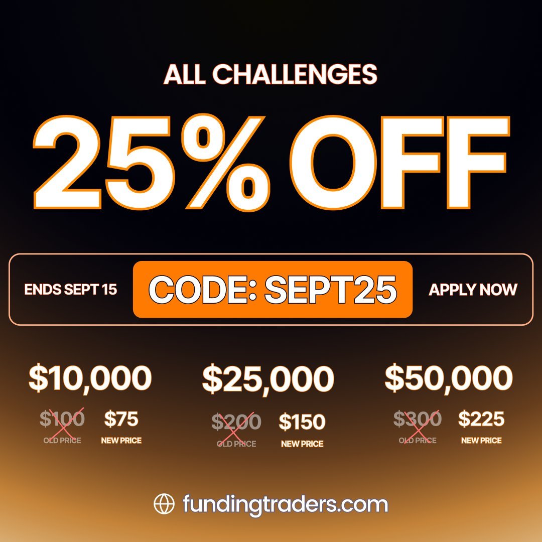 🚨$25.000 #giveaway 🚨   

Giving away 5x 5K accounts from @Funding_Traders 

Rules: 
1. Follow
<a href="/LFunded/">Levi Funded</a>  ,<a href="/StanFXTrading/">Stan FundingTraders.com || FundingFutures.com</a> ,
<a href="/FT_Staff/">FundingTraders Staff</a>
2. Like and Retweet 
3. Tag 3 friends